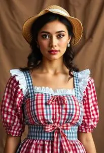 Picnic Outfit Woman Costume face swap