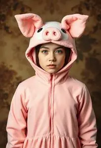 Piggy Costume face swap