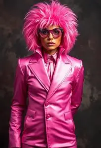 Pink Pimp Suit Costume face swap