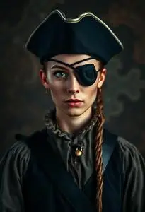 Pirate Eye Patch Costume face swap