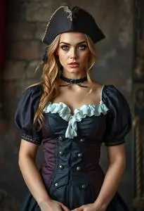 Pirate Siren Costume face swap