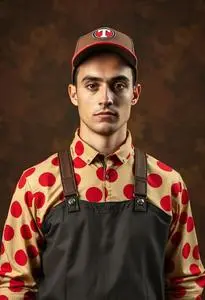 Pizza Delivery Man Costume face swap
