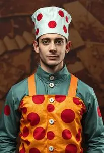 Pizza Man Costume face swap
