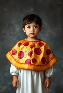 Pizza Slice Costume Toddler face swap