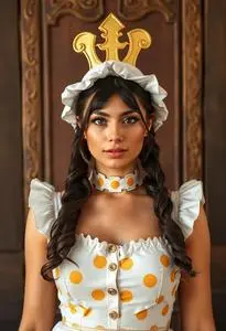 Plus Lucky Beer Girl Costume Woman face swap