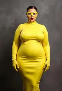 Plus Size Elastigirl Costume face swap