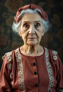 Old Grandma Costume face swap