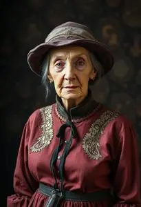 Old Lady Lost Costume face swap