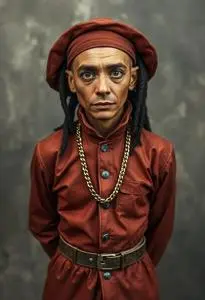 Old Rapper Costume face swap
