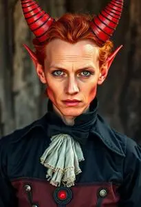 Old Timey Devil Costume face swap