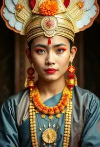 Onam Attire Costume face swap