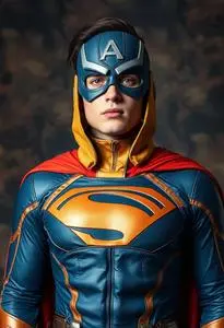 Original Superhero Costume face swap