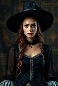 Original Witch Costume face swap