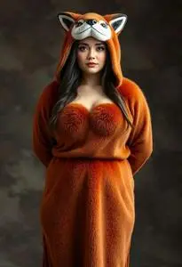 Plus Size Foxy Brown Costume face swap