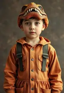 Paleontologist Kid Costume face swap