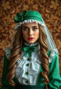 Patricks Day Costume Woman face swap