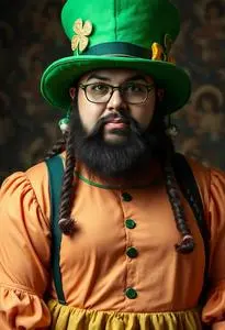 Patricks Day Plus Size Costume face swap