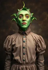 Pea Shooter Costume face swap
