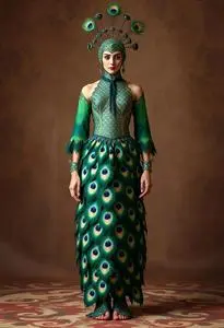 Peacock Feet Costume face swap