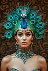 Peacock Samba Costume face swap