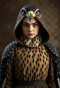 Peregrine Falcon Costume face swap