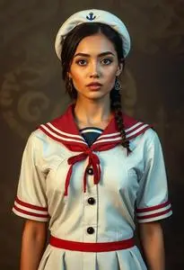 Perfect Pin Sailor Costume Woman face swap