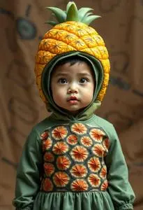 Perfect Pineapple Infant Costume face swap