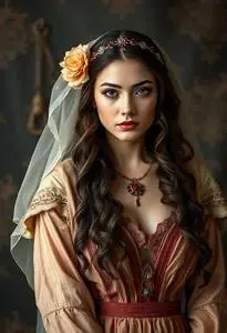 Persephone Costume Fancy Dress face swap