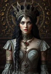 Persephone Queen Underworld Costume face swap