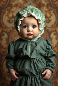 Newborn Cabbage Patch Costume face swap