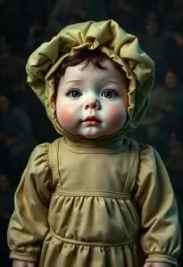 Newborn Cabbage Patch Doll Costume face swap