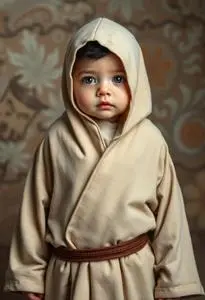 Newborn Jedi Costume Fancy Dress face swap