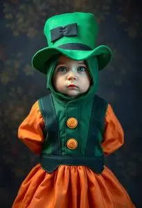 Newborn Patricks Costume face swap
