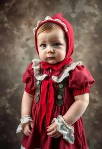 Newborn Raggedy Ann Costume face swap