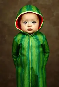 Newborn Watermelon Costume face swap