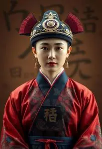 North Korean National Costume face swap
