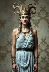 Nyx Greek Mythology Costume face swap