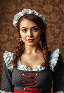 Oktoberfest Fraulein Woman Costume face swap