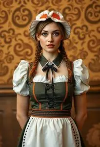 Oktoberfest Waitress Costume face swap