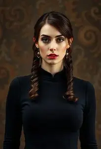 Mrs Smith Costume Black Dress face swap