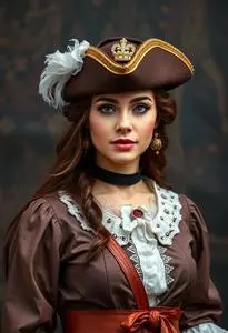 Musketeer Costume Woman face swap