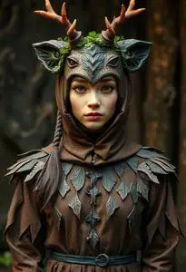 Mythical Forest Creature Costume face swap