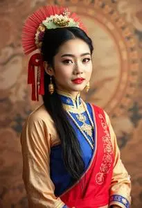 National Costume Thailand Female face swap