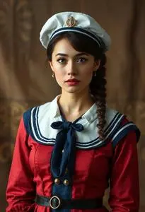 Nautical Woman Clothing Costume face swap