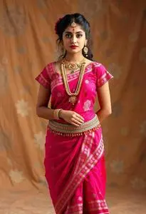Navratri Chaniya Choli Costume face swap