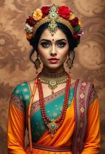 Navratri Dress Costume face swap