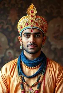 Navratri Man Costume face swap
