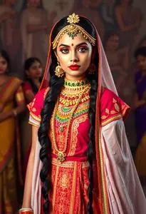 Navratri Special Garba Dress Costume face swap