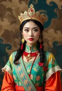 Miss World Traditional Costume face swap