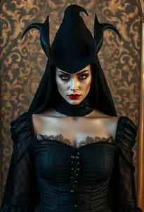Mistress Evil Costume face swap